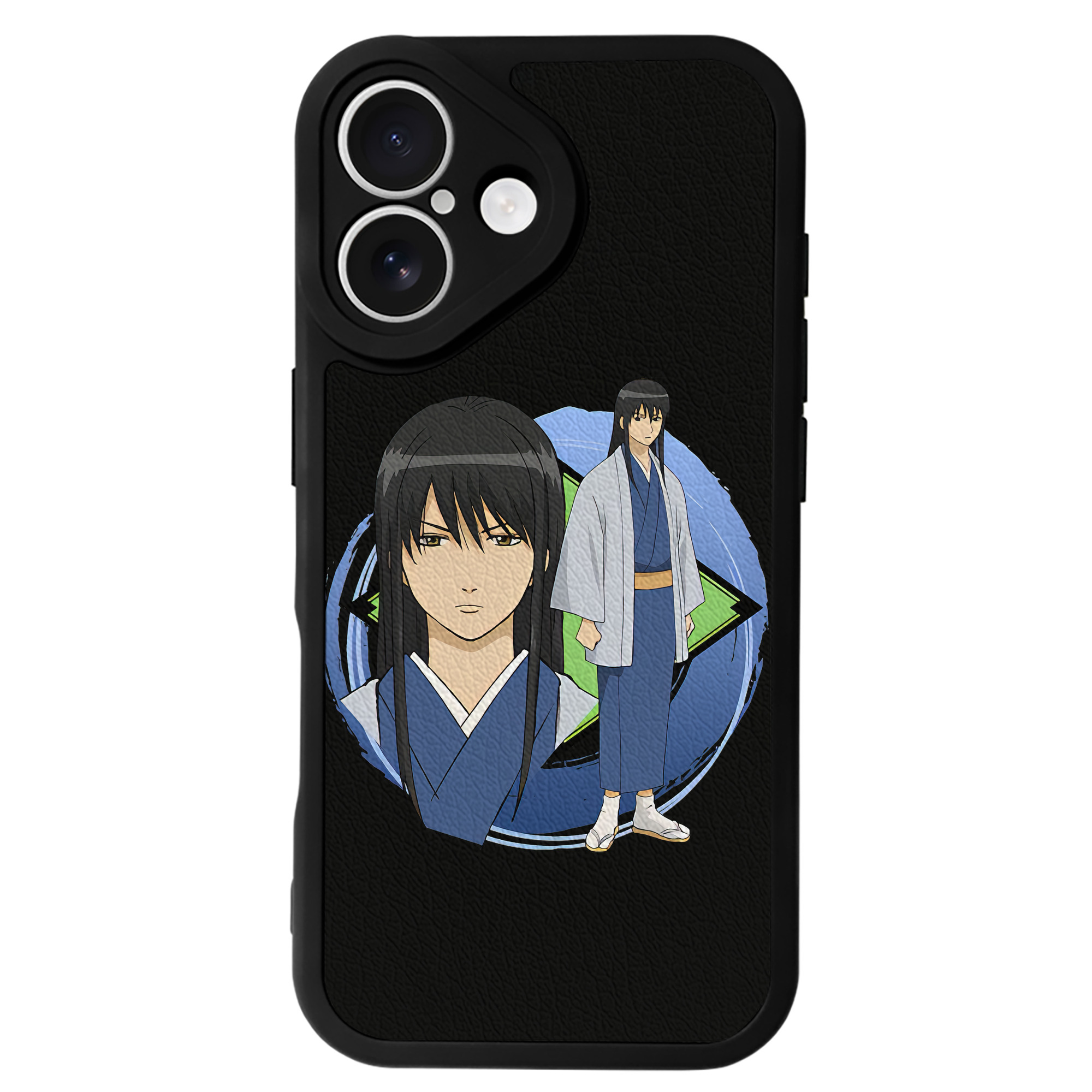 （画像用） ぎんたま 坂田銀時（さかたぎんとき） 神楽 志村新八（しむら しんぱち） GINTAMA Sakata Gintoki Kagura Shimura Shinpachi 【iPhone 16シリーズ対応】シリコンスマホケース（レザー調） 材質：シリコン